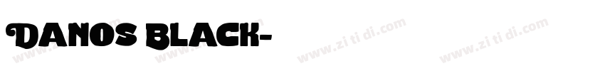 Danos Black字体转换